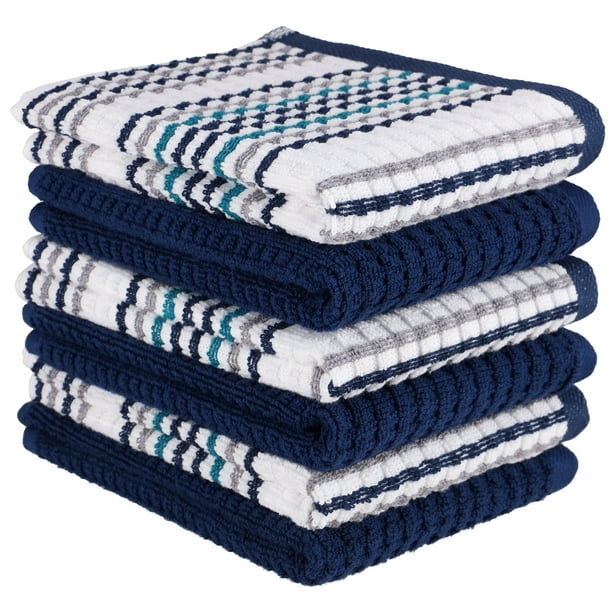 100% Cotton Terry Tea Towels SET Kitchen Dish Cloths Cleaning Pack Of 1,6,9 12